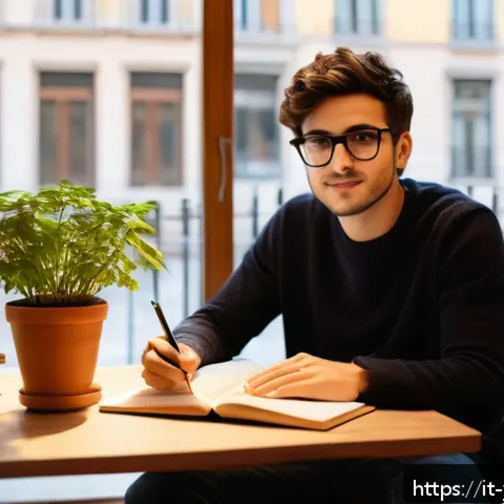 청소년상담사 자격증 공부 스케줄 세우기 - A cozy, well-lit study room in a modern Italian apartment, featuring a young adult with dark hair we...