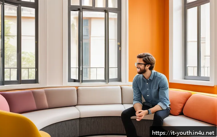 청소년상담사로서 자주 겪는 문제 해결법 - A warm and inviting counseling room designed for youth support, featuring circular seating arrangeme...